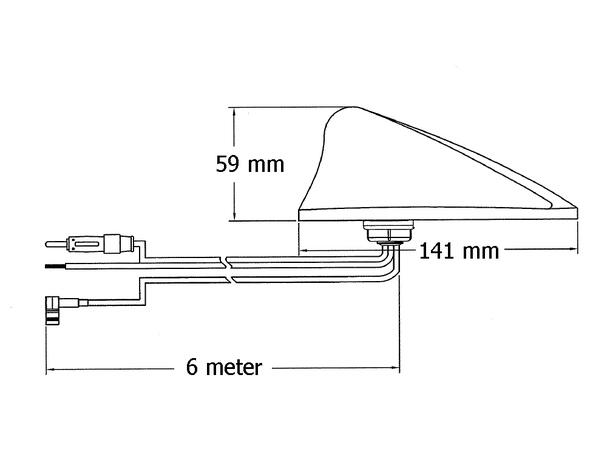 ACX aktiv DAB+/FM-haifinneantenne til bil | Audiocom